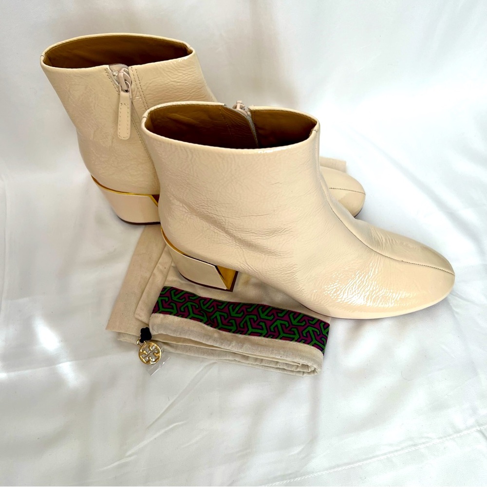 Tory Burch Juliana Patent Leather Ankle Boot